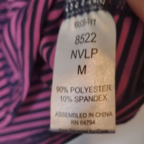 Med Couture Purple Striped Long Sleeve Top - Picture 4 of 6